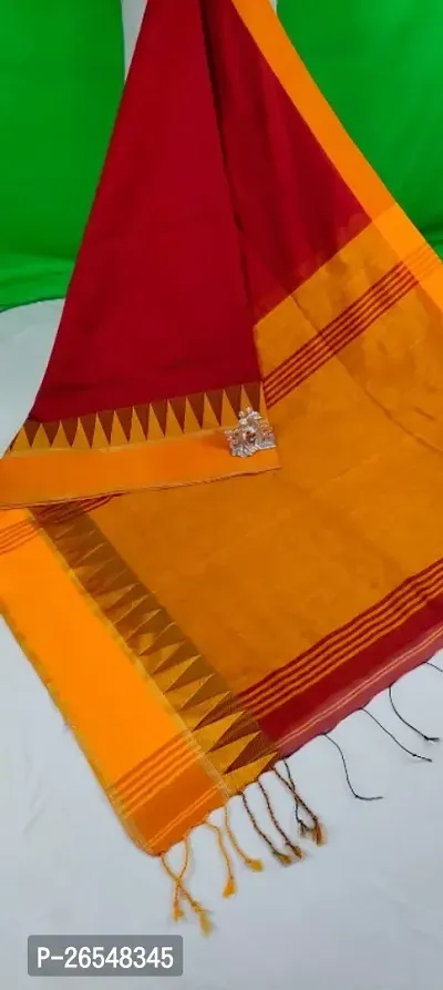 Classic Cotton Silk Saree with Blouse piece for Women-thumb0