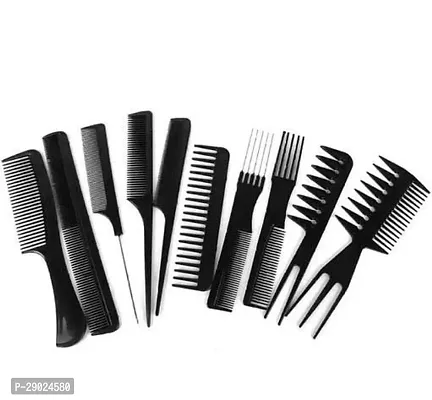 Professional Hairstyling Comb Set For Hair Cutting And Styling Set Of 10-thumb0