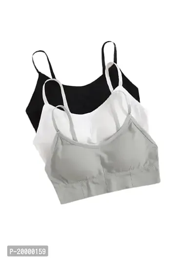 Buy Women Cotton Padded Wire Free Sports Bra Fitness Yoga Free