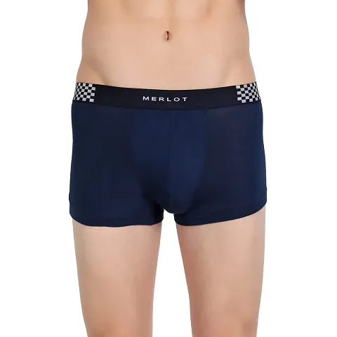 Merlot Mens Solid Trunks | Bamboo Ultrasoft Anti Bacterial Intelli-Fresh Trunks for Men