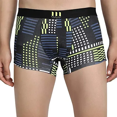 Merlot Arriv Lined Pattern Latest Fashion Trunks with Microfiber Soft Stretch Lycra Fabric