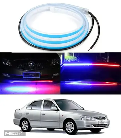 Premium 120cm LED Strip Flexible Police Light Car Hood/Trunk/Dashboard For HYUNDAI Grand i10-thumb0