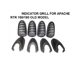 PVC Material (Set of 4 Pcs) Indicator Grill Set for TVS Apache All Models-thumb2