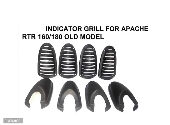PVC Material (Set of 4 Pcs) Indicator Grill Set for TVS Apache All Models-thumb3