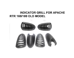 PVC Material (Set of 4 Pcs) Indicator Grill Set for TVS Apache All Models-thumb3