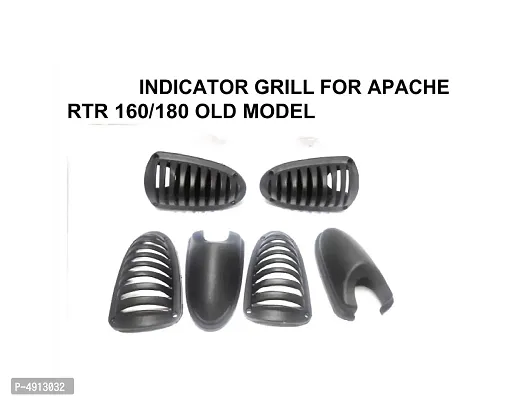 PVC Material (Set of 4 Pcs) Indicator Grill Set for TVS Apache All Models-thumb4