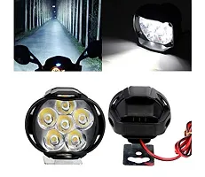 nbsp;6 LED Silone Waterproof Fog Light Pack Of 2 with on/off Handlebar Switch for All Bikes And Cars-thumb3