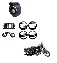 Bullet Headlight Plastic Grill Set for Royal Enfield Classic 350/500 - Pack of 8-thumb1