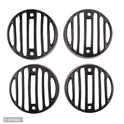 Bullet Headlight Plastic Grill Set for Royal Enfield Classic 350/500 - Pack of 8-thumb5