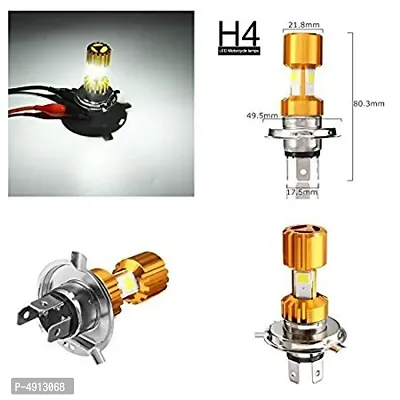 H4 Missile Projector LED Headlight Bulb High Low Beam CREE LED Driving DRL Light(Pack of 1) For All Bikes And Scooty-thumb3