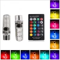 LED Parking Bulb with IR Remote for All Bikes And Cars  (Multicolor)-thumb1