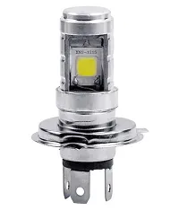 H4 Hid Led White Headlight Bulb For All Bikes And Scooty 1Pc-thumb1