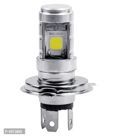 H4 Hid Led White Headlight Bulb For All Bikes And Scooty 1Pc-thumb2