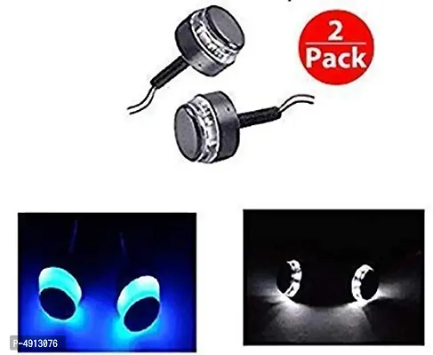 Cartronicsnbsp;Motorcycle Turn Signal LED Handle Bar Light for All Bikes And Scooty -Blue And White Set of 2-thumb2