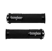 Bungbon Rubber  Plastic Bike Comfort Riding Soft Handle Grip Covers for All Bikes And Scooty (Black Colour) (Set of 2)-thumb1