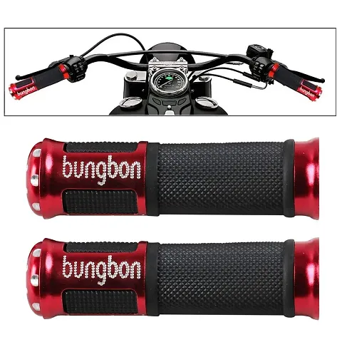 Rubber & Plastic Comfort Riding Soft Handle Grip Covers For Bikes And Scooty
