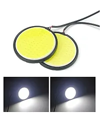 Cobe Spotlight LED DRL Fog Lamp Light For All Cars Set of 2 White-thumb1