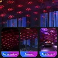 Auto Roof Star Projector Lights, USB Portable Adjustable Flexible Interior Car Night Lamp Decorations with Romantic Galaxy Atmosphere fit Car, Ceiling, Bedroom, Party-thumb1