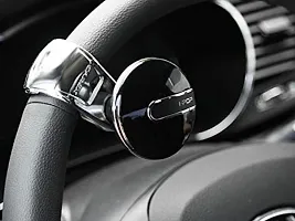 i-Pop Platinum Knob Car Steering Wheel Power Holder Knob Spinner (Black)-thumb1