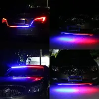 Premium 120cm LED Strip Flexible Police Light Car Hood/Trunk/Dashboard For MARUTI SUZUKI Zen Estilo-thumb2