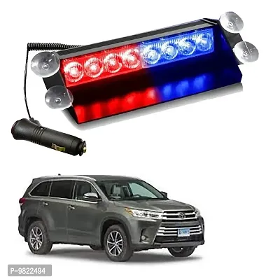 Premium 8 LED Red Blue Police Flasher Light for  Toyota Highlander