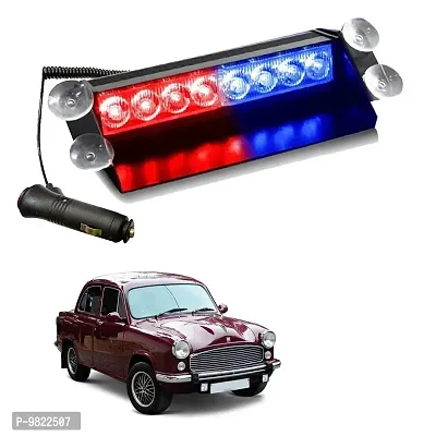 Premium 8 LED Red Blue Police Flasher Light for HM Ambassador