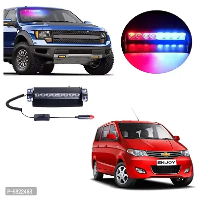 Premium 8 LED Red Blue Police Flasher Light for Chevrolet Enjoy