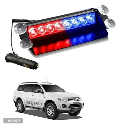 Premium 8 LED Red Blue Police Flasher Light for Mitsubishi Pajero Sport 12V