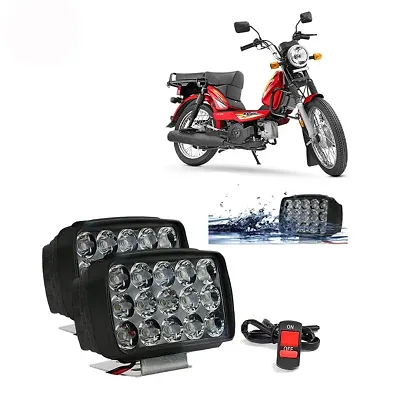 Buy PremiumWaterproof 15 LED Fog Light Head Lamp for TVS XL Super