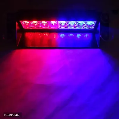 Premium 8 LED Red Blue Police Flasher Light for Mahindra KUV 100-thumb2
