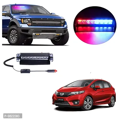 Premium 8 LED Red Blue Police Flasher Light for Honda Jazz