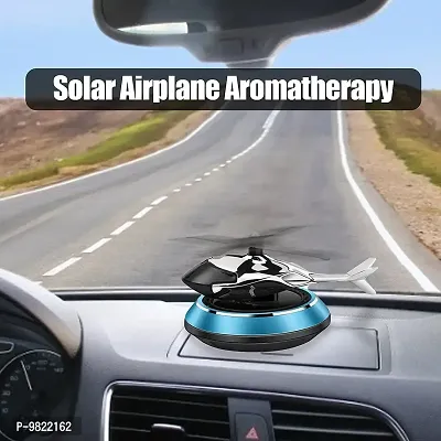 Premium New Helicopter Alloy Solar Car Air Freshener Aromatherapy Car Interior Decoration Accessories Fragrance for Home Office Decoration Perfume Solar Helicopter BLUE-thumb4
