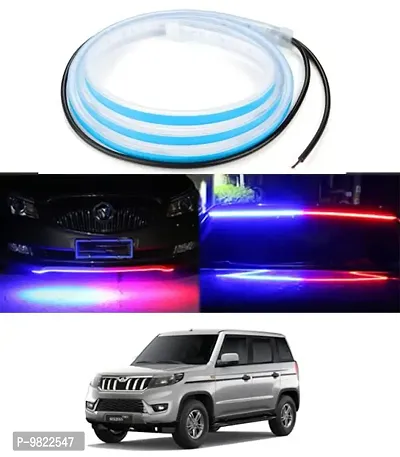 Premium 120cm LED Strip Flexible Police Light Car Hood/Trunk/Dashboard For MAHINDRA Thar-thumb0