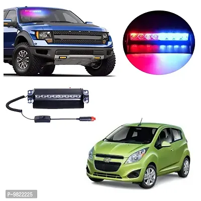 Premium 8 LED Red Blue Police Flasher Light for Chevrolet Spark