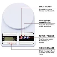 Electronic Digital 10 Weight Scale Kitchen Weight Scale Machine Measure For Measuring Fruits Spice Food Vegetable And More White-thumb3