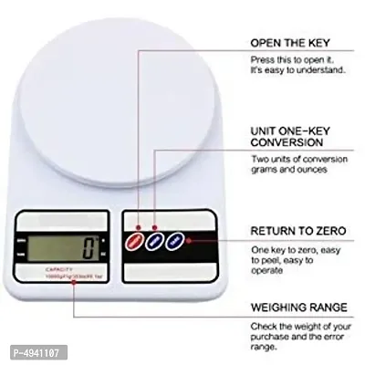 Electronic Digital 10 Weight Scale Kitchen Weight Scale Machine Measure For Measuring Fruits Spice Food Vegetable And More White-thumb4