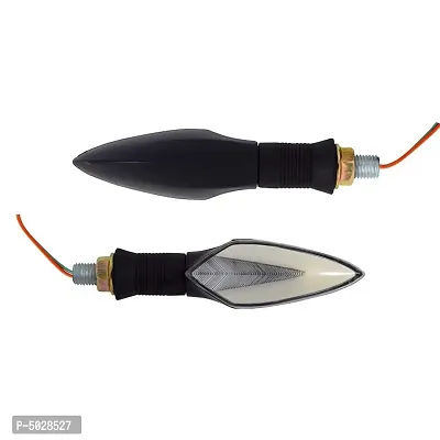 Universal Motorcycle Neon LED Amber Turn Signal Light Indicator Blinker Brake Lamps for All bikes Pack Of 4-thumb5