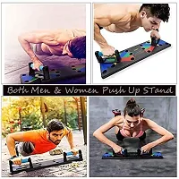 Push-Up Board, 9 in 1 Body Building Push Up Rack Board Push-Up Support Male Fitness Equipment Home Practice Chest Muscle Arm Muscle Multi-Function Push-Ups Board,Carbon Fiber-thumb2