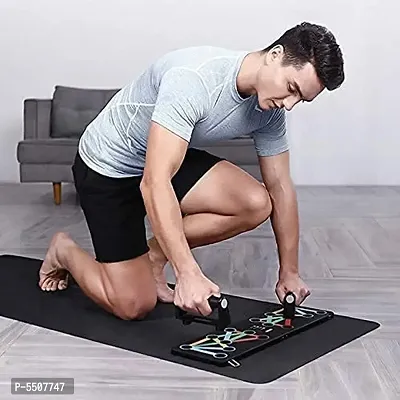 Push-Up Board, 9 in 1 Body Building Push Up Rack Board Push-Up Support Male Fitness Equipment Home Practice Chest Muscle Arm Muscle Multi-Function Push-Ups Board,Carbon Fiber-thumb4