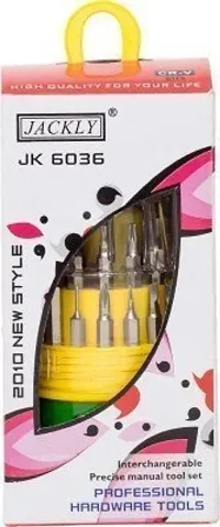 JACKLY JK-6036 31 IN 1 SCREWDRIVER SET FULLY MAGNETIC (Multicolour, Standard Size)-thumb1