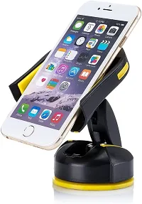 FMS Mouse Shape Mobile Holder for Car Dashboard  Windshield - One Touch Flip Mount 360 Degrees Rotation for Android, Apple-thumb3