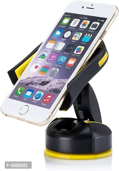 FMS Mouse Shape Mobile Holder for Car Dashboard  Windshield - One Touch Flip Mount 360 Degrees Rotation for Android, Apple-thumb4