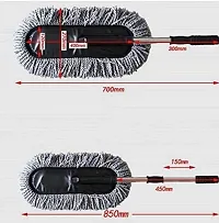 Microfiber Flexible Duster Car Wash | Car Cleaning Accessories | Microfiber | Brushes | Dry / Wet Home, Kitchen, Office Cleaning Brush with Expandable Handle-thumb2