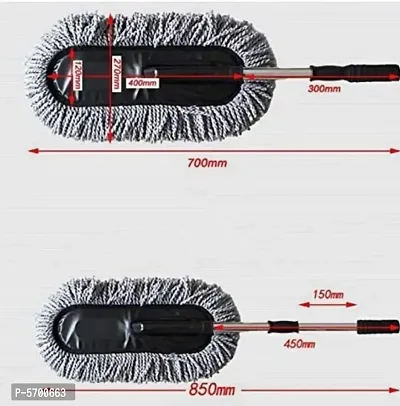 Microfiber Flexible Duster Car Wash | Car Cleaning Accessories | Microfiber | Brushes | Dry / Wet Home, Kitchen, Office Cleaning Brush with Expandable Handle-thumb3