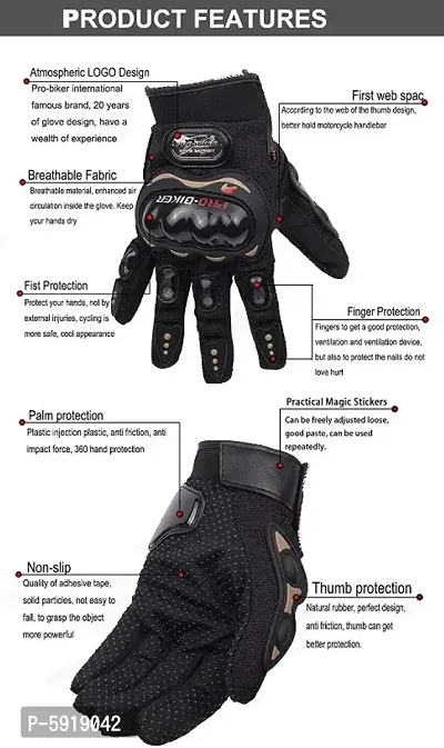 Pro Biker Motorcycle Gloves Full Finger Knight Riding Moto Motorcross Sports Gloves Cycling Washable Glove-thumb3