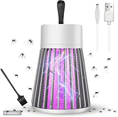 Eco Friendly Electronic LED Mosquito Killer Machine Trap Lamp, Theory Screen Protector Mosquito Killer lamp for USB Powered Electronic, Mosquito Killer lamp for Home - White Ultra-thumb0