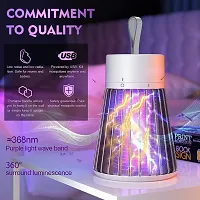 Eco Friendly Electronic LED Mosquito Killer Machine Trap Lamp, Theory Screen Protector Mosquito Killer lamp for USB Powered Electronic, Mosquito Killer lamp for Home - White Ultra-thumb1