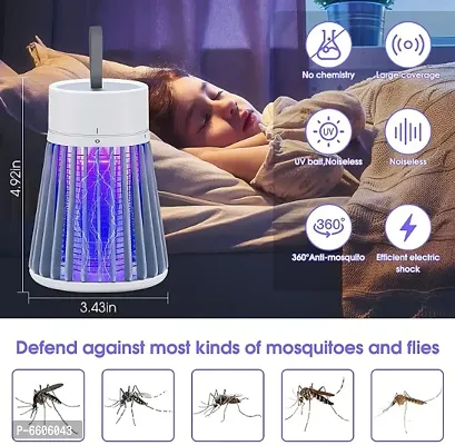 Eco Friendly Electronic LED Mosquito Killer Machine Trap Lamp, Theory Screen Protector Mosquito Killer lamp for USB Powered Electronic, Mosquito Killer lamp for Home - White Ultra-thumb5