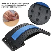 Back Support Magic Back Stretcher Spinal Pain Remove Relief Pain Back Massager For Bed Car Stretcher Massager with Acupressure Spinal Curve Back Relaxation Device, Multi-Level Lumbar Region Supporter-thumb4