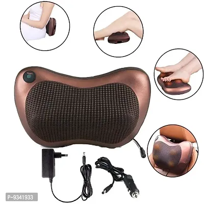 2 in 1 Car  Home Body Massage Pillow neck massager cushion seat stress pain relief relax massage or Electronic Massager 8 Ball Neck Shoulder Back Home|Office Cushion - Swiss Relaxation therapy-thumb3